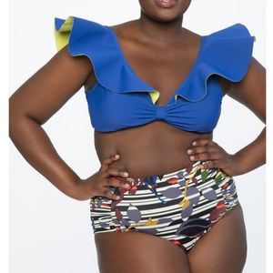 Ruched bikini bottom